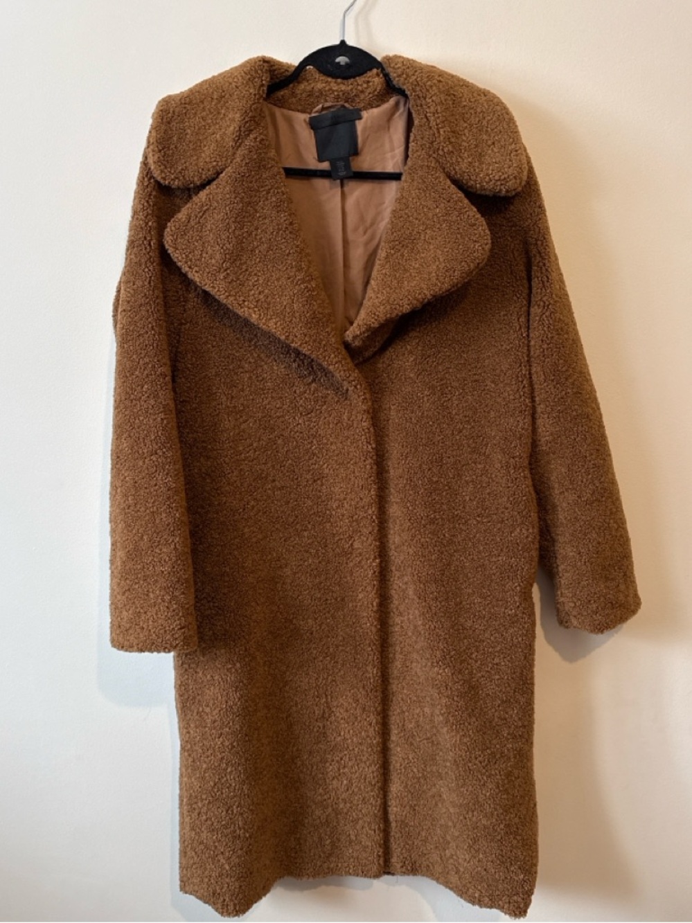 Madison Cinqcent Teddy Coat – Size Medium – Camel Brown – Cozy Jacket
